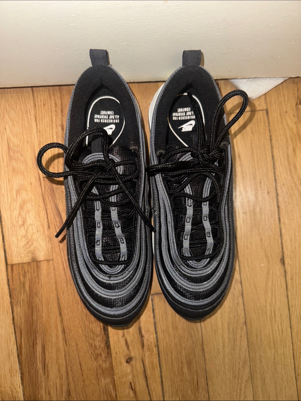 Nike Air Max 97 Black White Sneakers Women’s Size 8